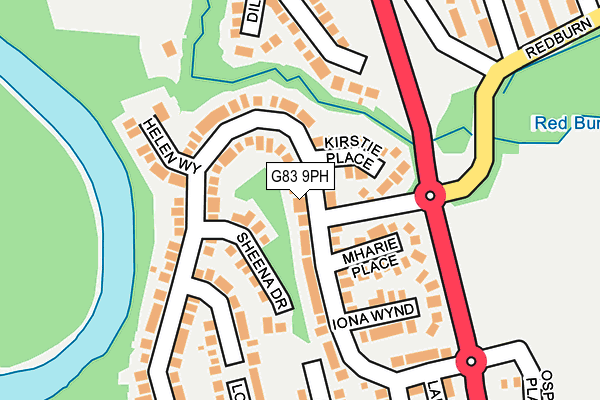 G83 9PH map - OS OpenMap – Local (Ordnance Survey)
