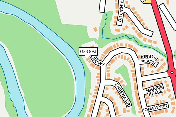 G83 9PJ map - OS OpenMap – Local (Ordnance Survey)