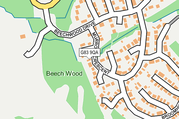 G83 9QA map - OS OpenMap – Local (Ordnance Survey)