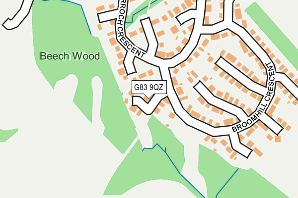 G83 9QZ map - OS OpenMap – Local (Ordnance Survey)