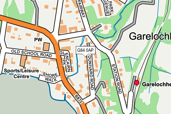 G84 0AP map - OS OpenMap – Local (Ordnance Survey)