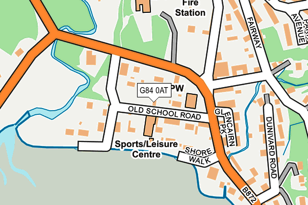 G84 0AT map - OS OpenMap – Local (Ordnance Survey)