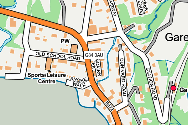 G84 0AU map - OS OpenMap – Local (Ordnance Survey)