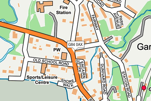 G84 0AX map - OS OpenMap – Local (Ordnance Survey)