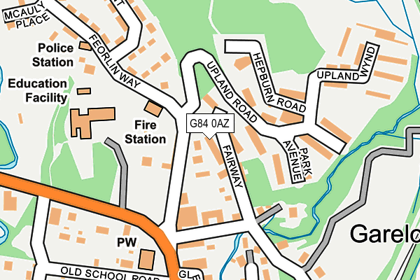 G84 0AZ map - OS OpenMap – Local (Ordnance Survey)