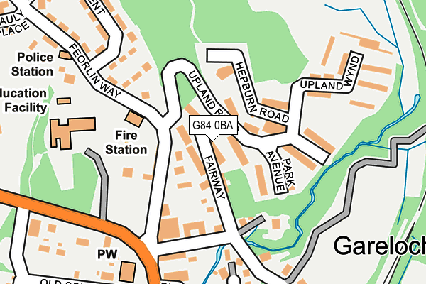 G84 0BA map - OS OpenMap – Local (Ordnance Survey)