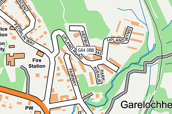 G84 0BB map - OS OpenMap – Local (Ordnance Survey)