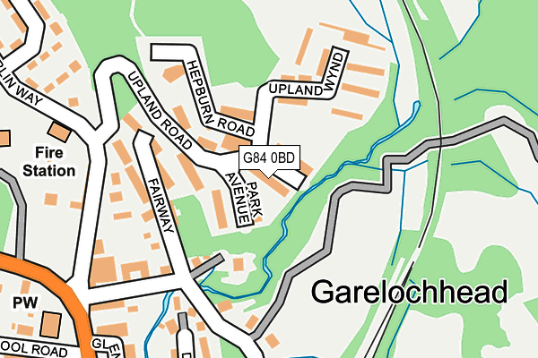 G84 0BD map - OS OpenMap – Local (Ordnance Survey)