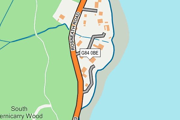 G84 0BE map - OS OpenMap – Local (Ordnance Survey)