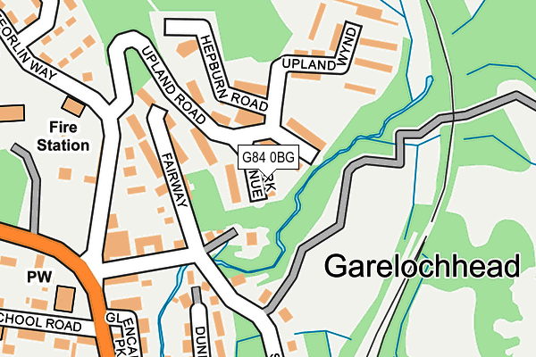 G84 0BG map - OS OpenMap – Local (Ordnance Survey)