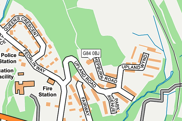 G84 0BJ map - OS OpenMap – Local (Ordnance Survey)