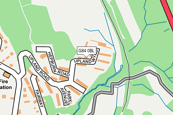 G84 0BL map - OS OpenMap – Local (Ordnance Survey)