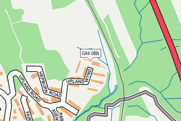 G84 0BN map - OS OpenMap – Local (Ordnance Survey)