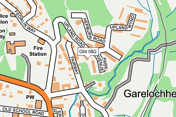 G84 0BQ map - OS OpenMap – Local (Ordnance Survey)