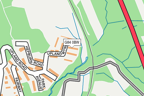 G84 0BW map - OS OpenMap – Local (Ordnance Survey)