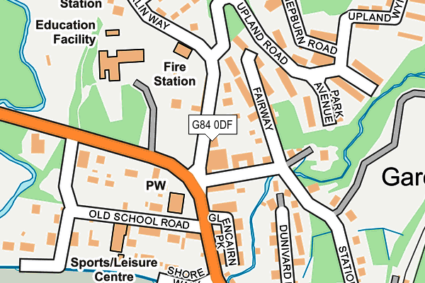 G84 0DF map - OS OpenMap – Local (Ordnance Survey)