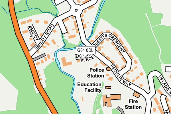 G84 0DL map - OS OpenMap – Local (Ordnance Survey)