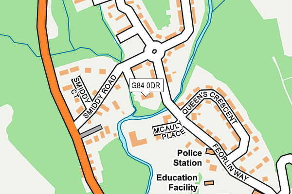 G84 0DR map - OS OpenMap – Local (Ordnance Survey)