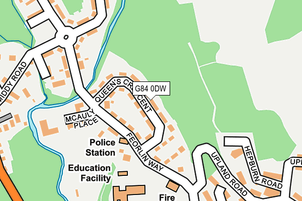 G84 0DW map - OS OpenMap – Local (Ordnance Survey)