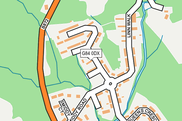 G84 0DX map - OS OpenMap – Local (Ordnance Survey)