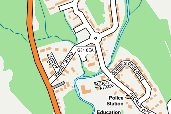 G84 0EA map - OS OpenMap – Local (Ordnance Survey)