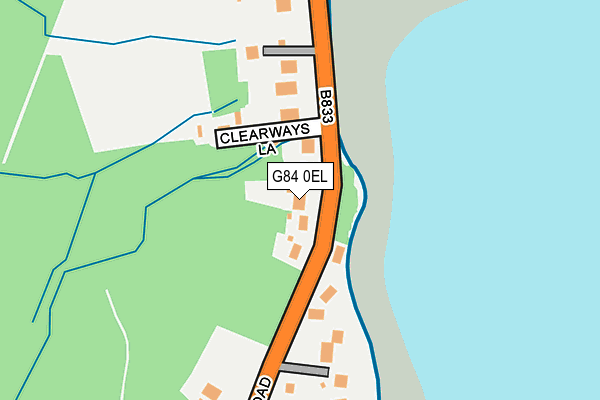 G84 0EL map - OS OpenMap – Local (Ordnance Survey)