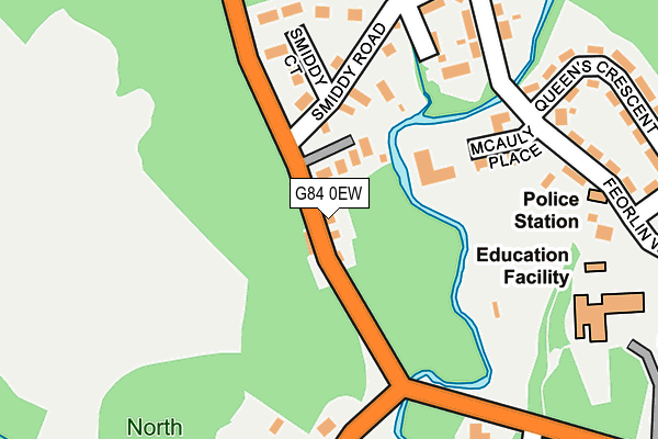 G84 0EW map - OS OpenMap – Local (Ordnance Survey)