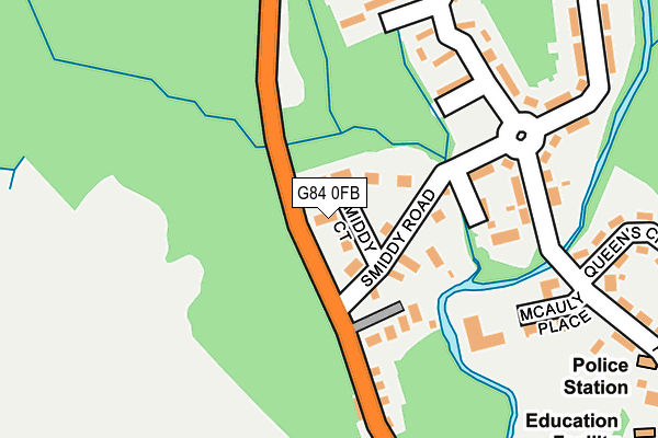 G84 0FB map - OS OpenMap – Local (Ordnance Survey)