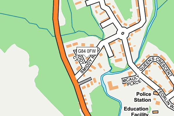 G84 0FW map - OS OpenMap – Local (Ordnance Survey)