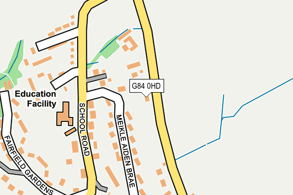 G84 0HD map - OS OpenMap – Local (Ordnance Survey)