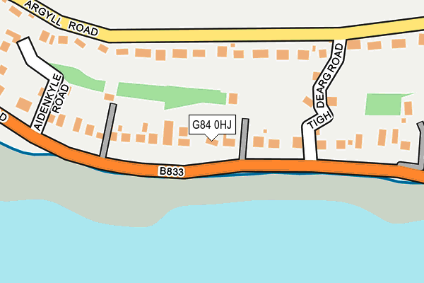 G84 0HJ map - OS OpenMap – Local (Ordnance Survey)