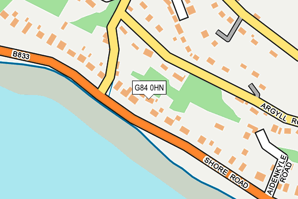 G84 0HN map - OS OpenMap – Local (Ordnance Survey)