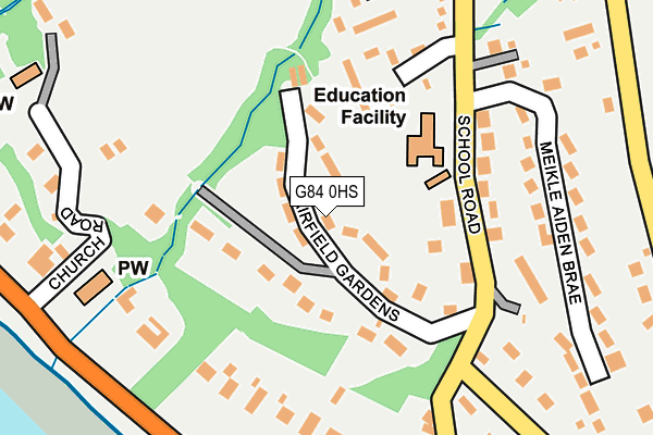 G84 0HS map - OS OpenMap – Local (Ordnance Survey)