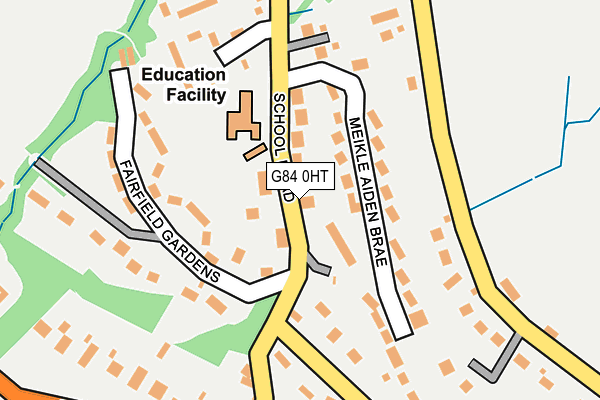 G84 0HT map - OS OpenMap – Local (Ordnance Survey)