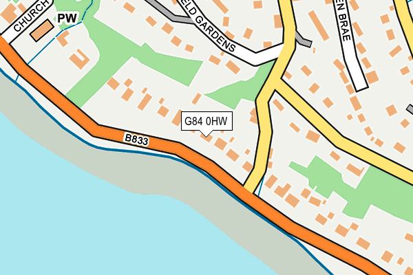 G84 0HW map - OS OpenMap – Local (Ordnance Survey)