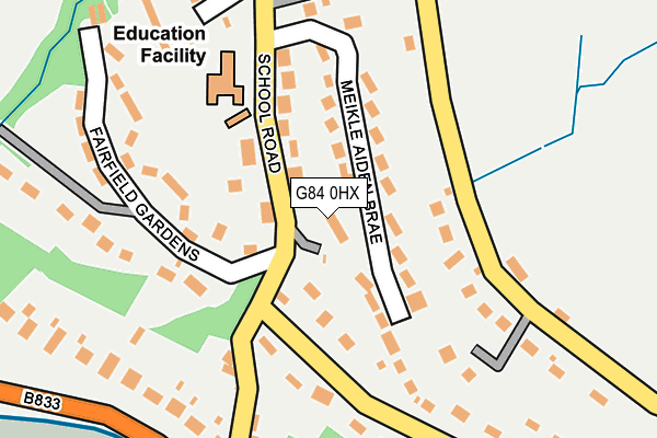 G84 0HX map - OS OpenMap – Local (Ordnance Survey)