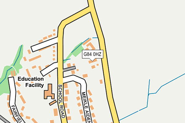 G84 0HZ map - OS OpenMap – Local (Ordnance Survey)