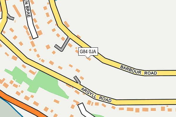 G84 0JA map - OS OpenMap – Local (Ordnance Survey)