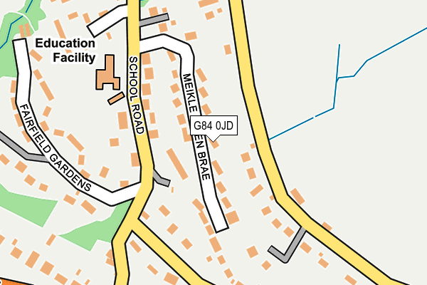 G84 0JD map - OS OpenMap – Local (Ordnance Survey)