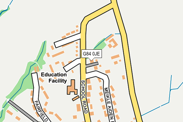 G84 0JE map - OS OpenMap – Local (Ordnance Survey)