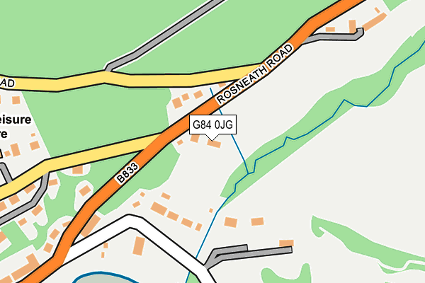 G84 0JG map - OS OpenMap – Local (Ordnance Survey)