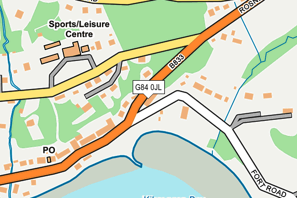 G84 0JL map - OS OpenMap – Local (Ordnance Survey)