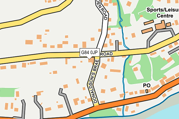 G84 0JP map - OS OpenMap – Local (Ordnance Survey)