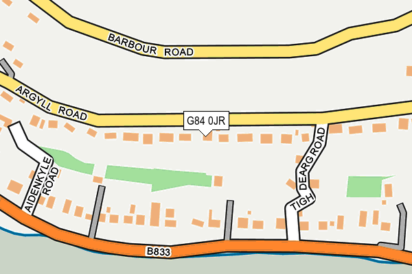 G84 0JR map - OS OpenMap – Local (Ordnance Survey)