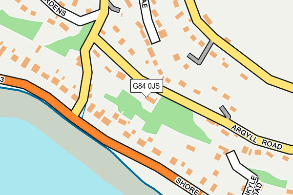 G84 0JS map - OS OpenMap – Local (Ordnance Survey)