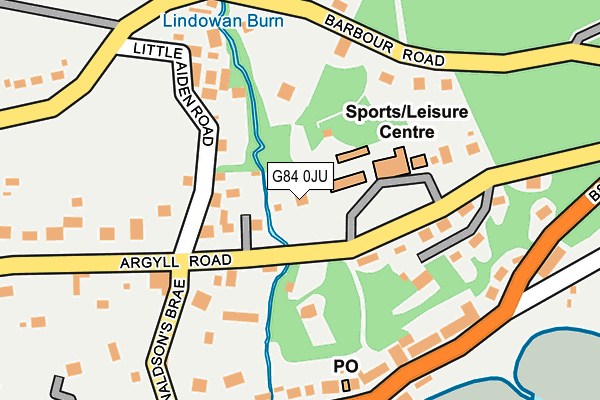 G84 0JU map - OS OpenMap – Local (Ordnance Survey)