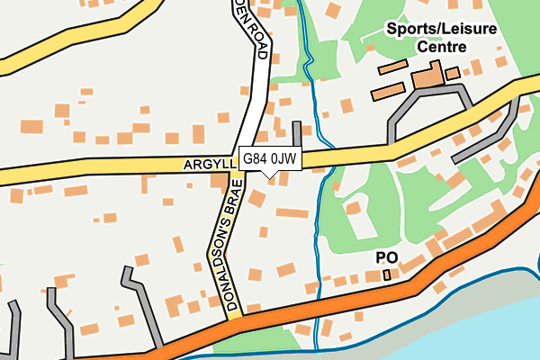 G84 0JW map - OS OpenMap – Local (Ordnance Survey)