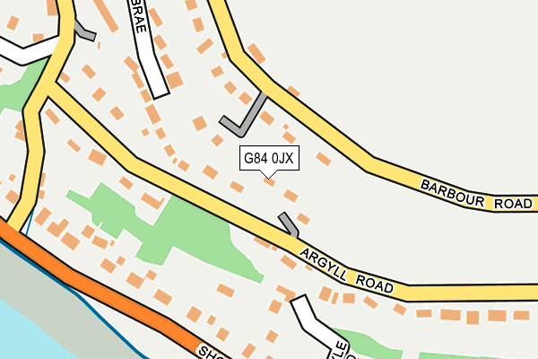 G84 0JX map - OS OpenMap – Local (Ordnance Survey)