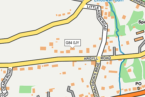 G84 0JY map - OS OpenMap – Local (Ordnance Survey)