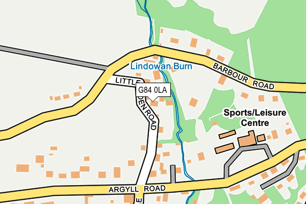 G84 0LA map - OS OpenMap – Local (Ordnance Survey)